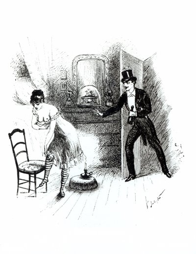 A Man Visiting a Prostitute by English School